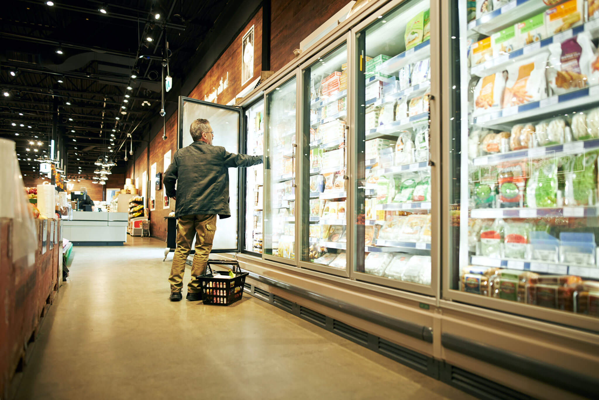 Man buying food