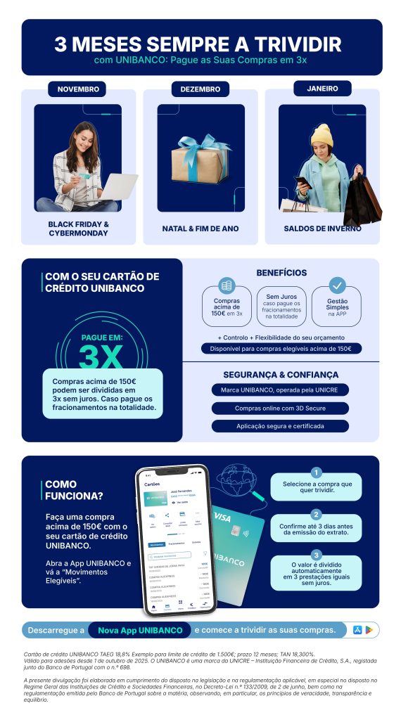 Black Friday, Natal e Saldos: guia para fazer compras sem juros com o seu cartão UNIBANCO