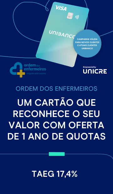 Campanha cartão de crédito UNIBANCO com Ordem dos Enfermeiros