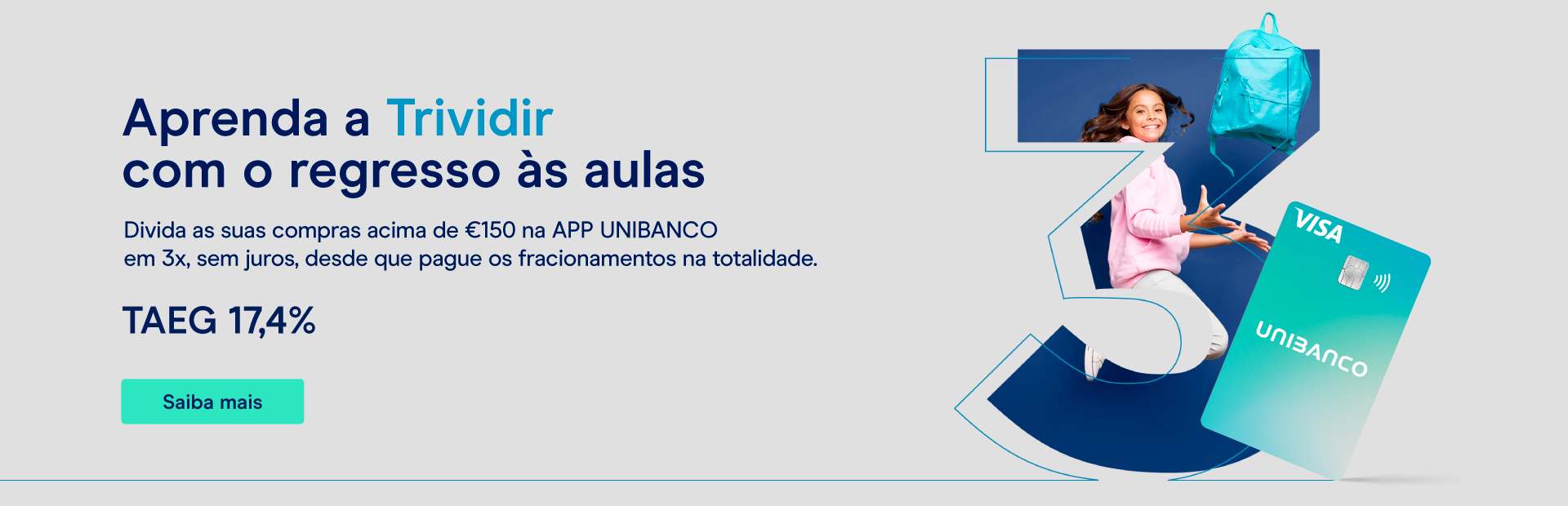 Campanha trividir regresso às aulas com o Unibanco