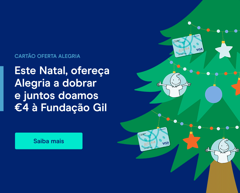 Campanha solidária Natal Unibanco com o cartão de oferta Alegria