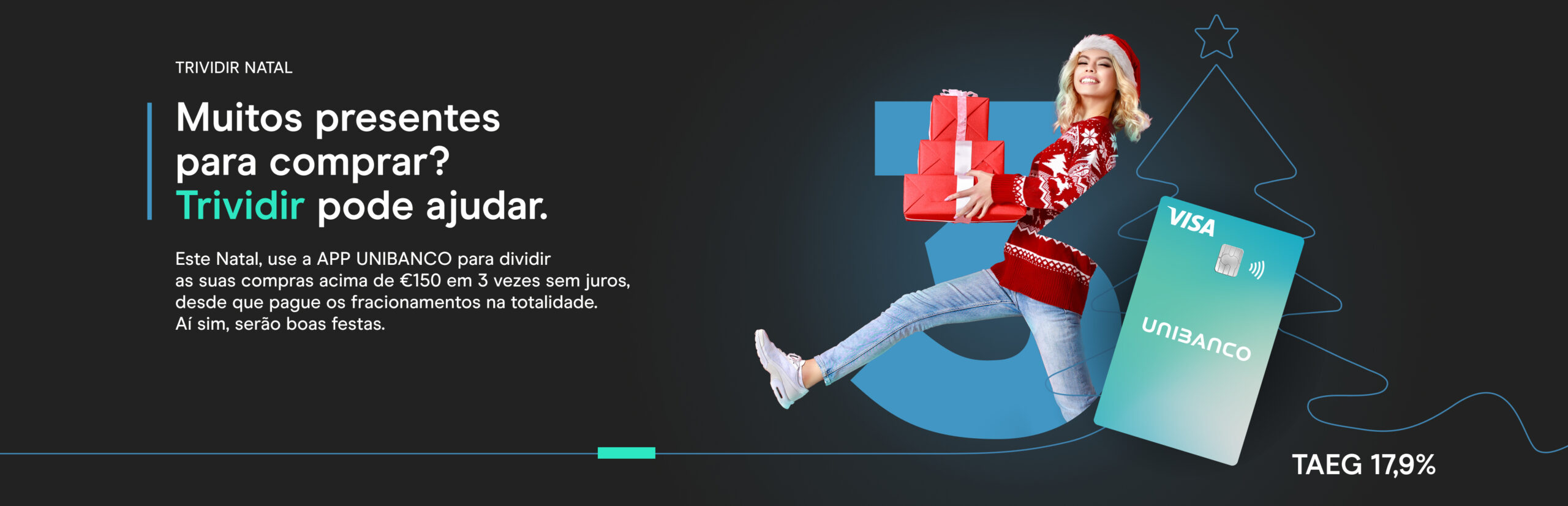 Trividir Natal Cartão UNIBANCO