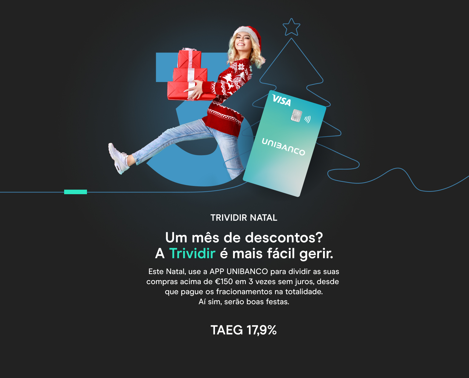 Trividir Natal Cartão UNIBANCO