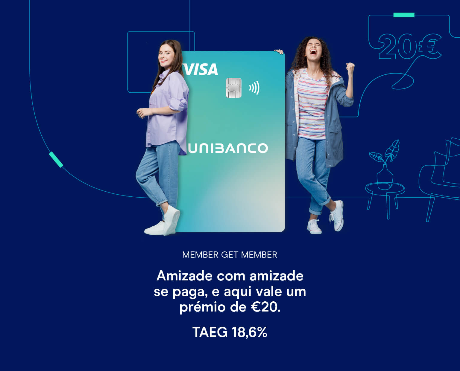 Campanha member get member natal cartão de crédito Unibanco