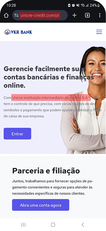 Contactos fraudulentos