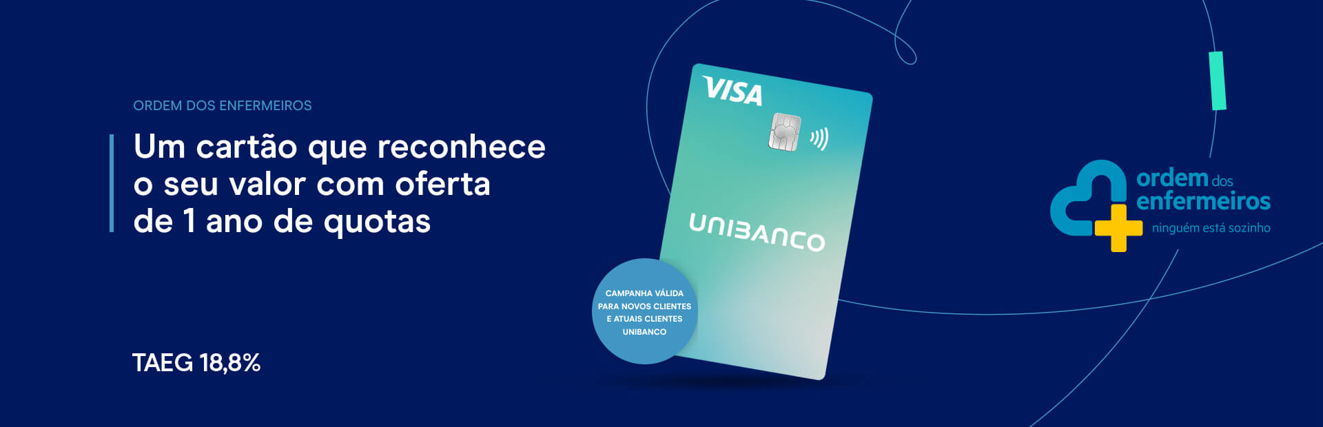 Cartão de crédito Unibanco oferta especial Ordem dos Enfermeiros